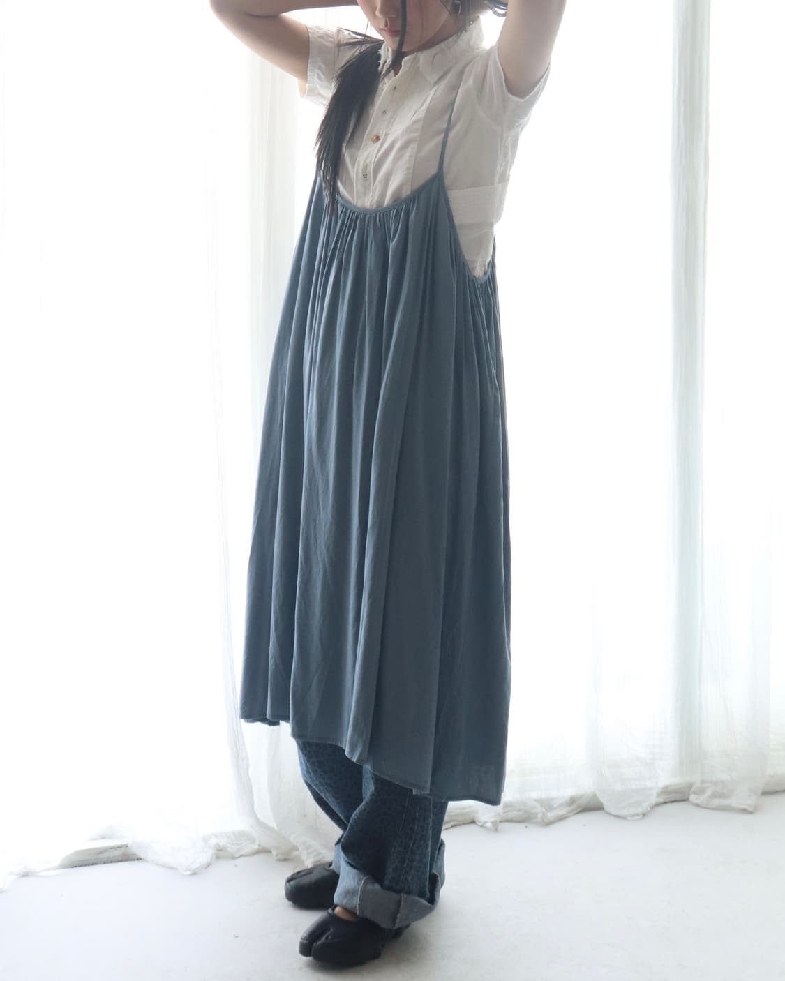 [Kelen] Blue Cotton Camisole Dress 상품이미지7