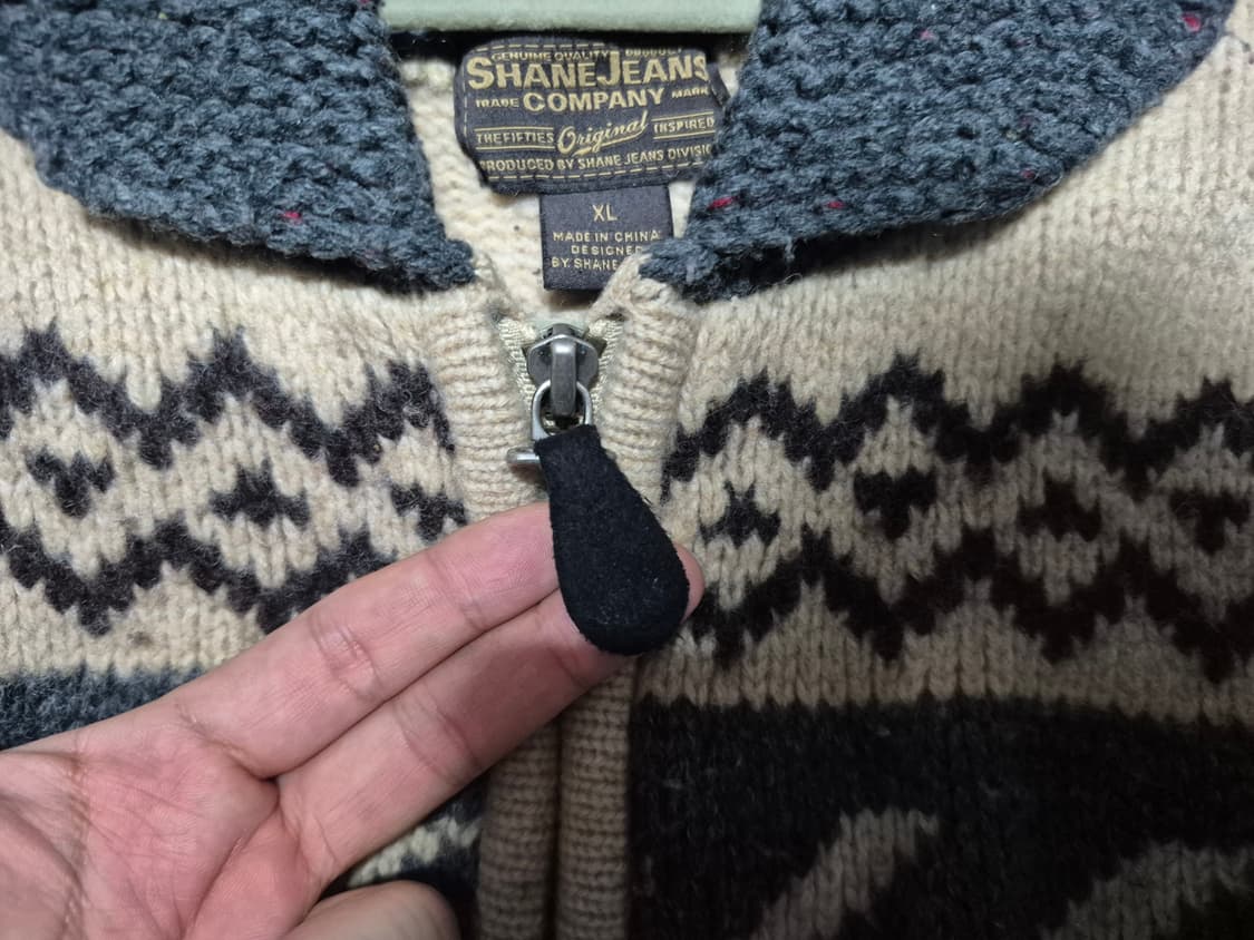 (희귀)90's 셰인 진스 컴퍼니 나바호 코위찬 니트집업 XL 상품이미지3