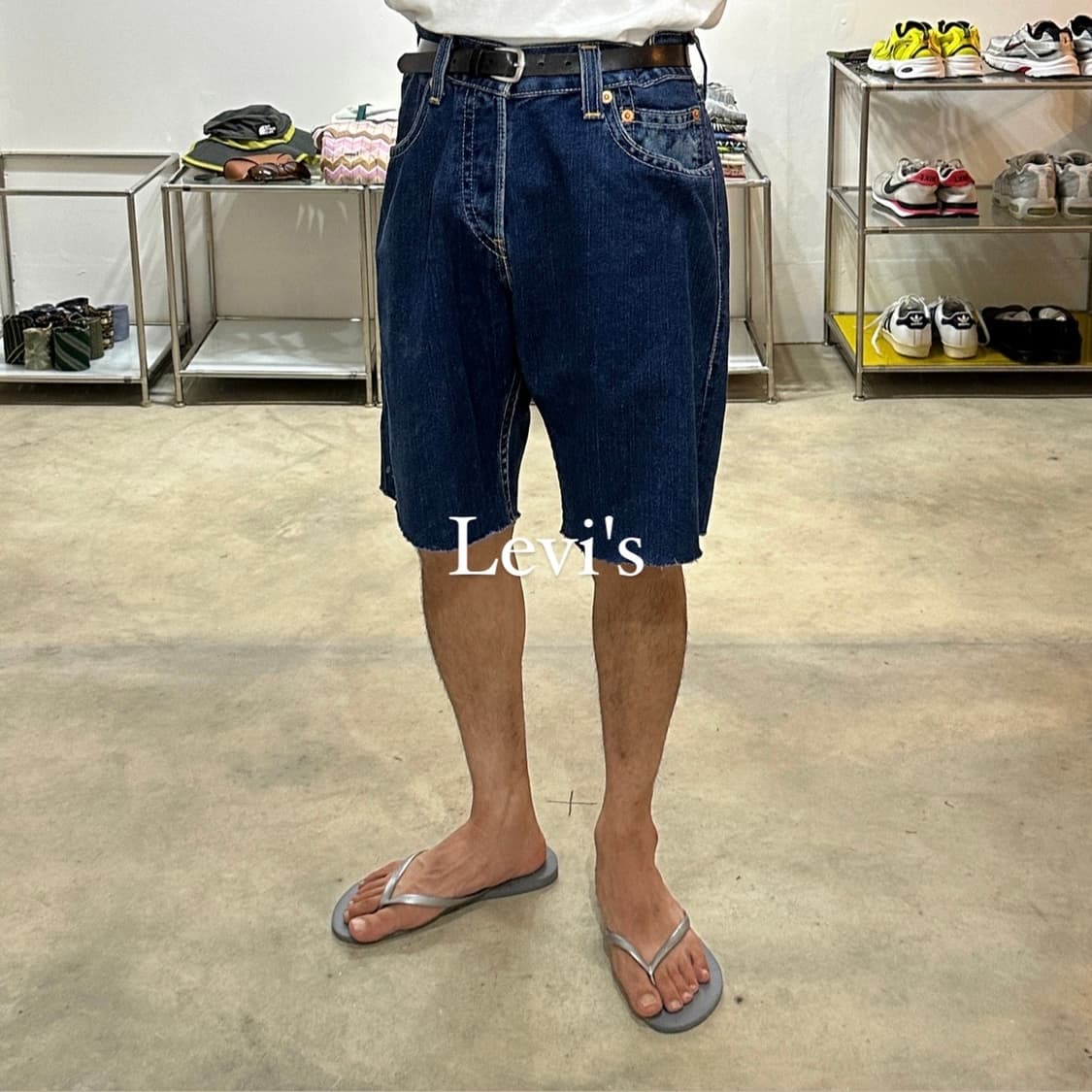 리바이스 컷팅 데님쇼츠 상품이미지1