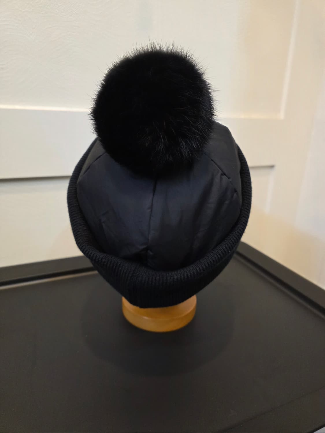 와이드앵글 패딩믹스 폼폼 캡 모자 상품이미지4