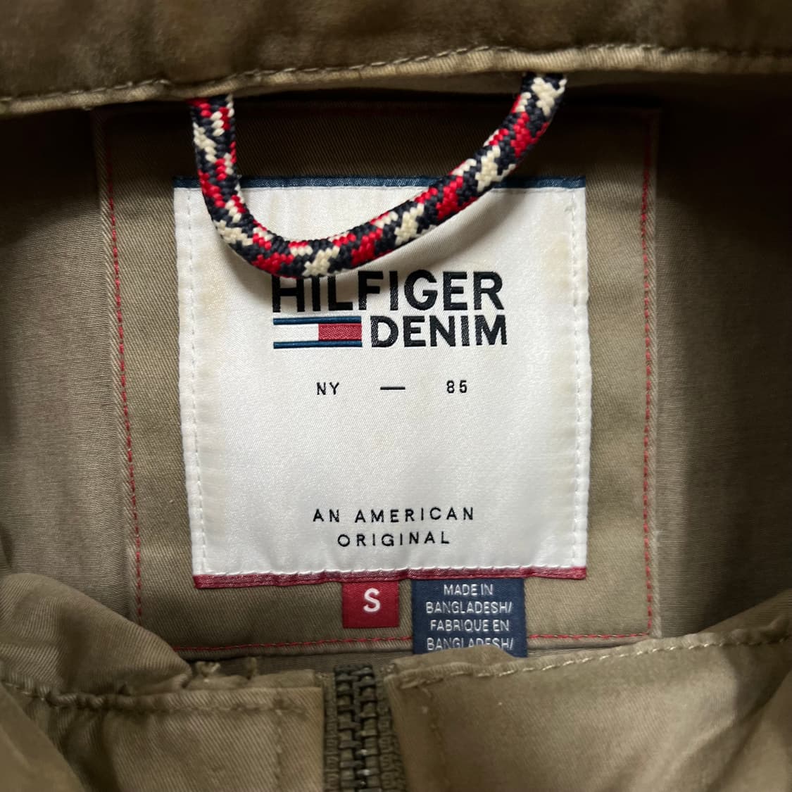 타미힐피거 데님 스몰플래그 포켓 M65 야상자켓 [카키 브라운] S/90 상품이미지5