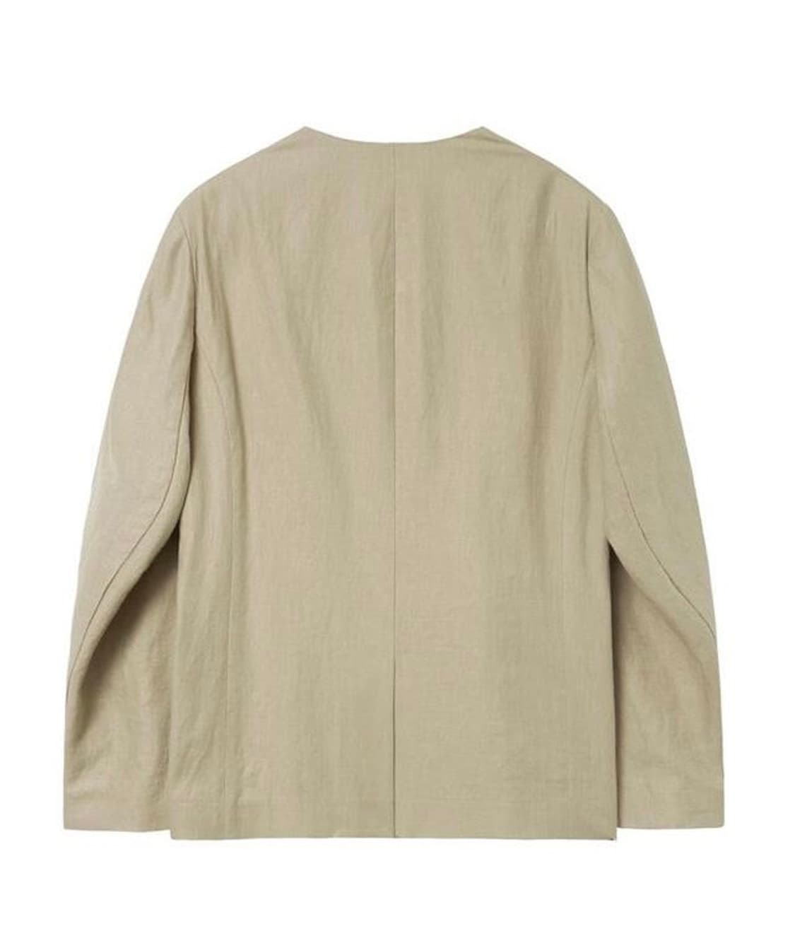 닐바이피 25N 린넨 브이넥 노카라 미니멀 베이지 자켓 34 상품이미지7