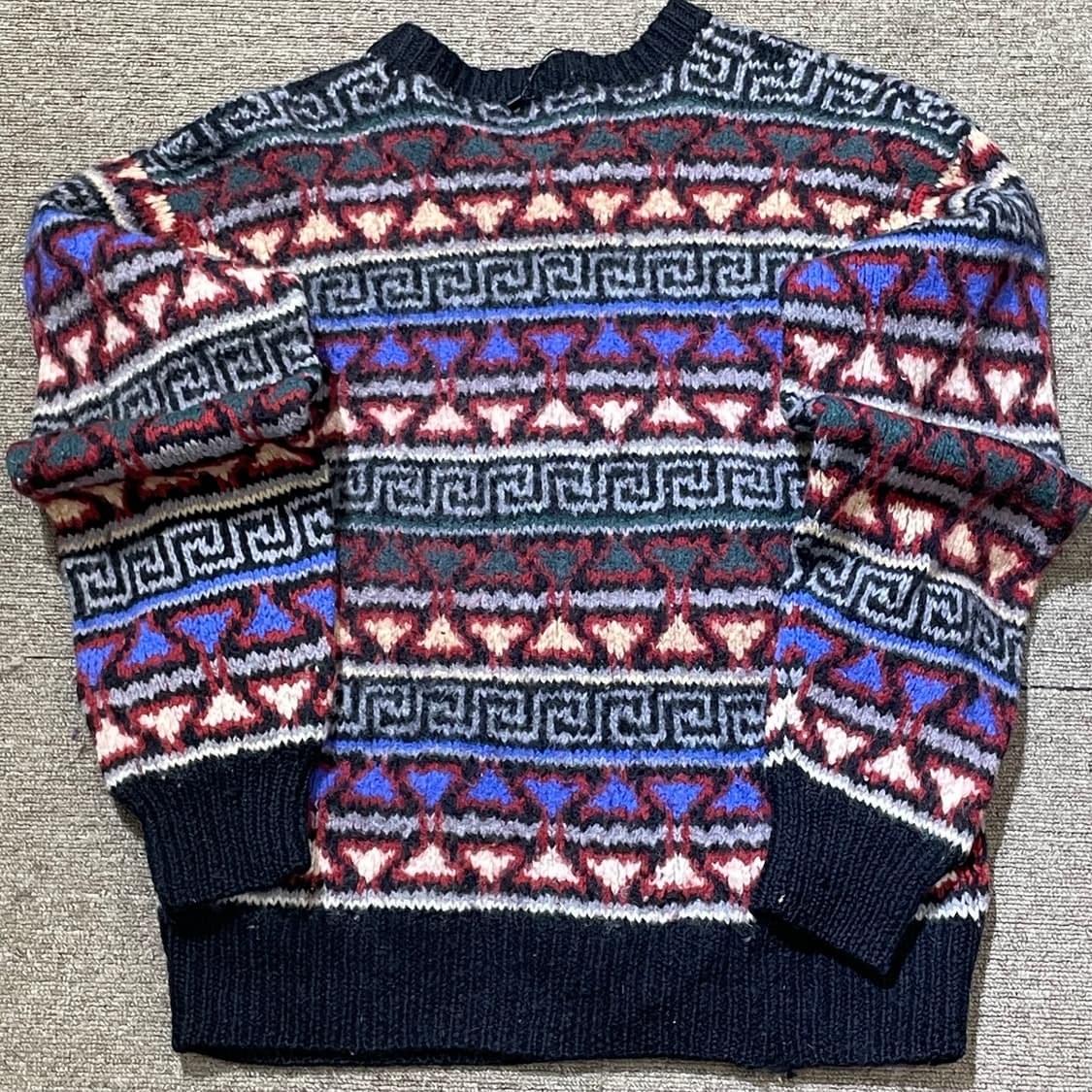 아메리칸 빈티지 패턴 니트 상품이미지7