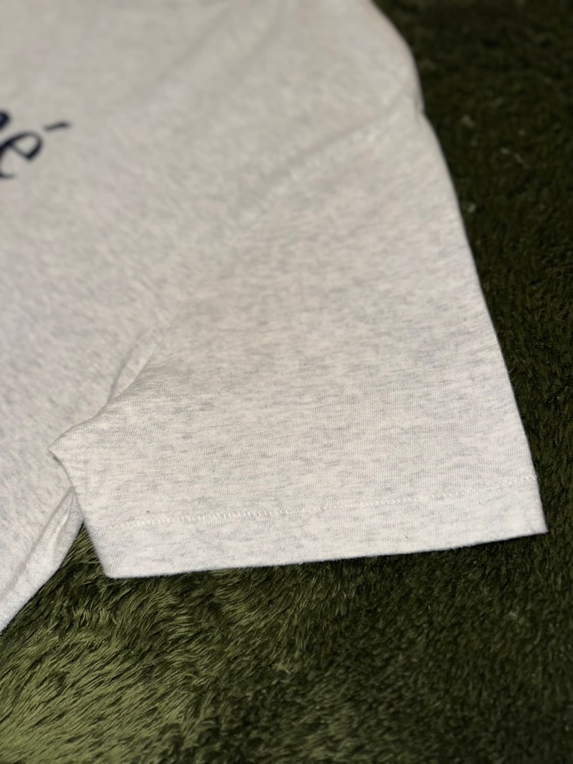 [L] 에임 레온 도르 텍스쳐드 로고 싱글 스티치 티셔츠 메란지 그레이 상품이미지4