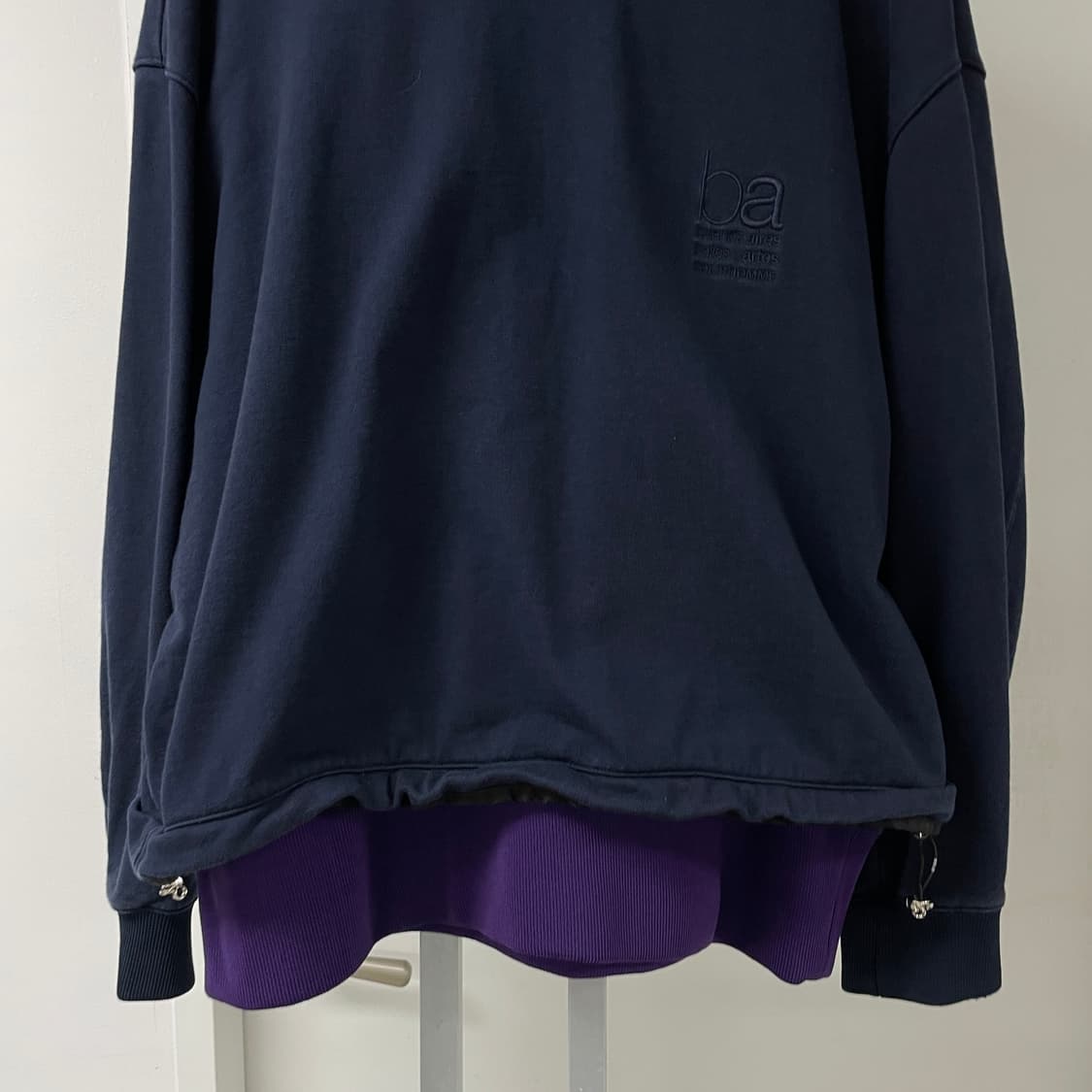 솔리드옴므 네이비 맨투맨 50 상품이미지3