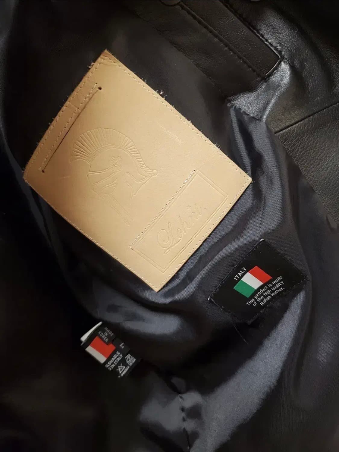 론트 양가죽 라이더 자켓(L) 상품이미지4