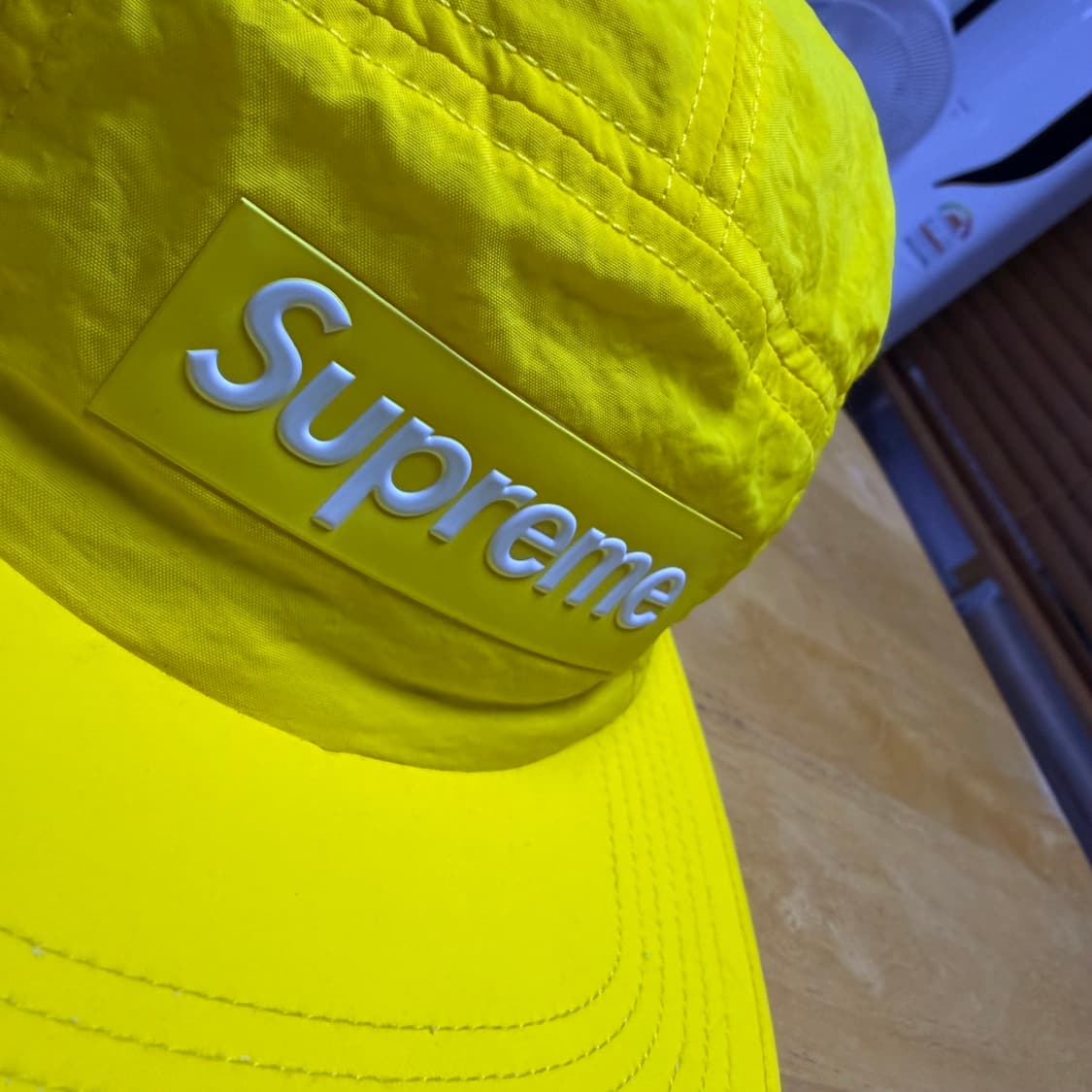슈프림 SS18 레이즈드 로고 패치 캠프캡 M/L 상품이미지4