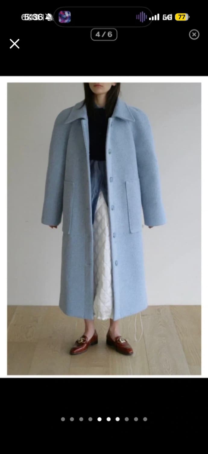 Neu adult 노이어덜트 프레클 소라 퍼프 롱코트 상품이미지8