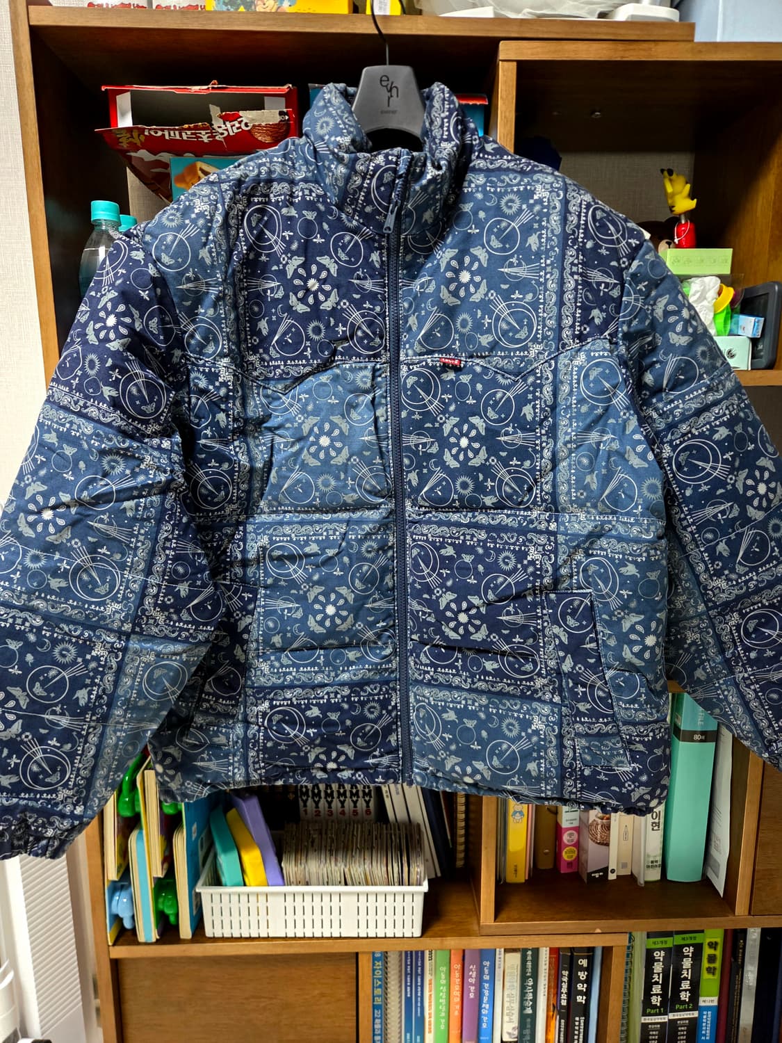 리바이스 슈퍼 펍퍼 반다나 패치워크 다운 자켓 M 상품이미지2