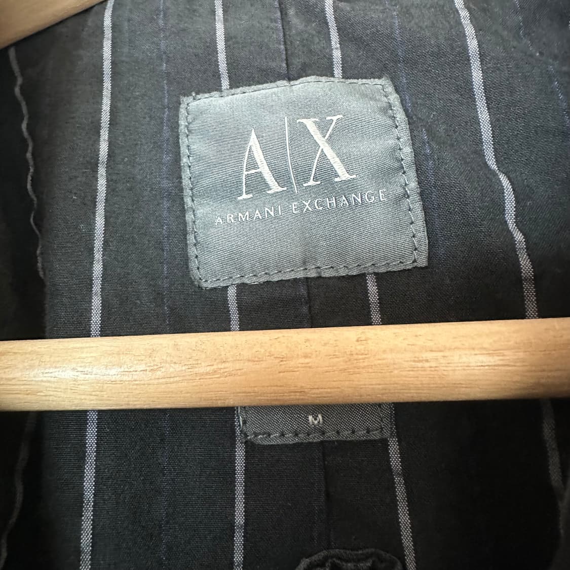 M 아르마니 워시드 라이더 자켓 블랙 상품이미지3