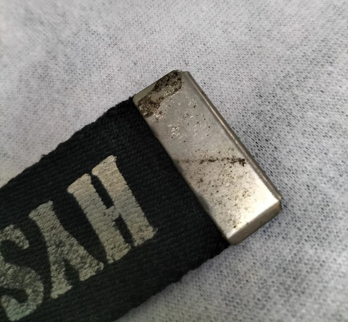 히스테릭 글래머 블랙 스컬 로고 더블 링 벨트 상품이미지4