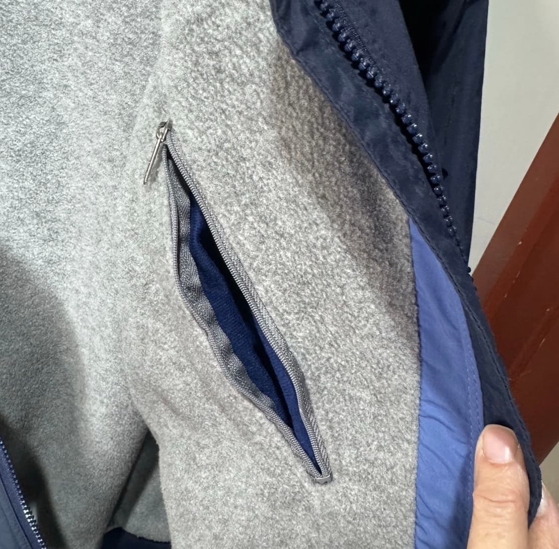 파타고니아 쉘드 신칠라 봄버 자켓 네이비/그레이 USA 빈티지 (L)  상품이미지5