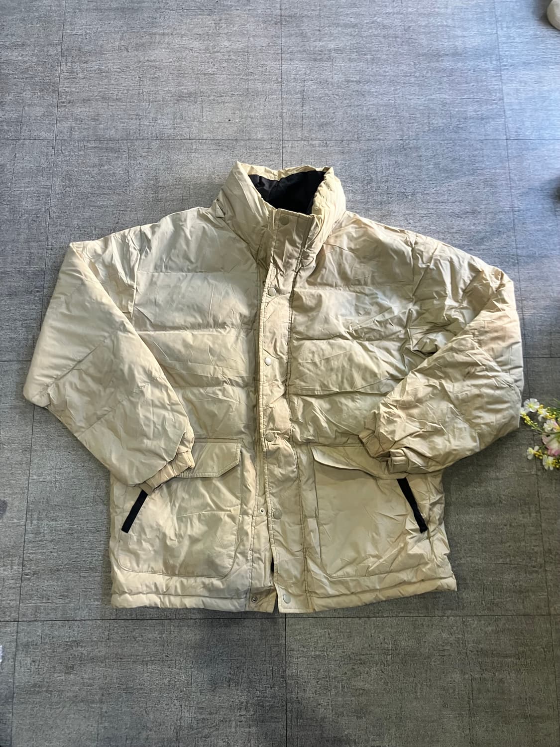 일본빈티지 Delizia 올드스쿨아메카지 구스다운 패딩자켓 상품이미지1