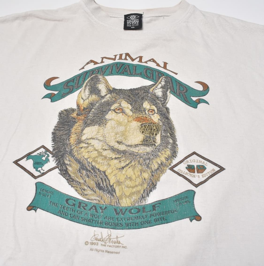 90S 오리지널 OG 아트웨어 반팔 티셔츠 XXL M25062314 상품이미지10