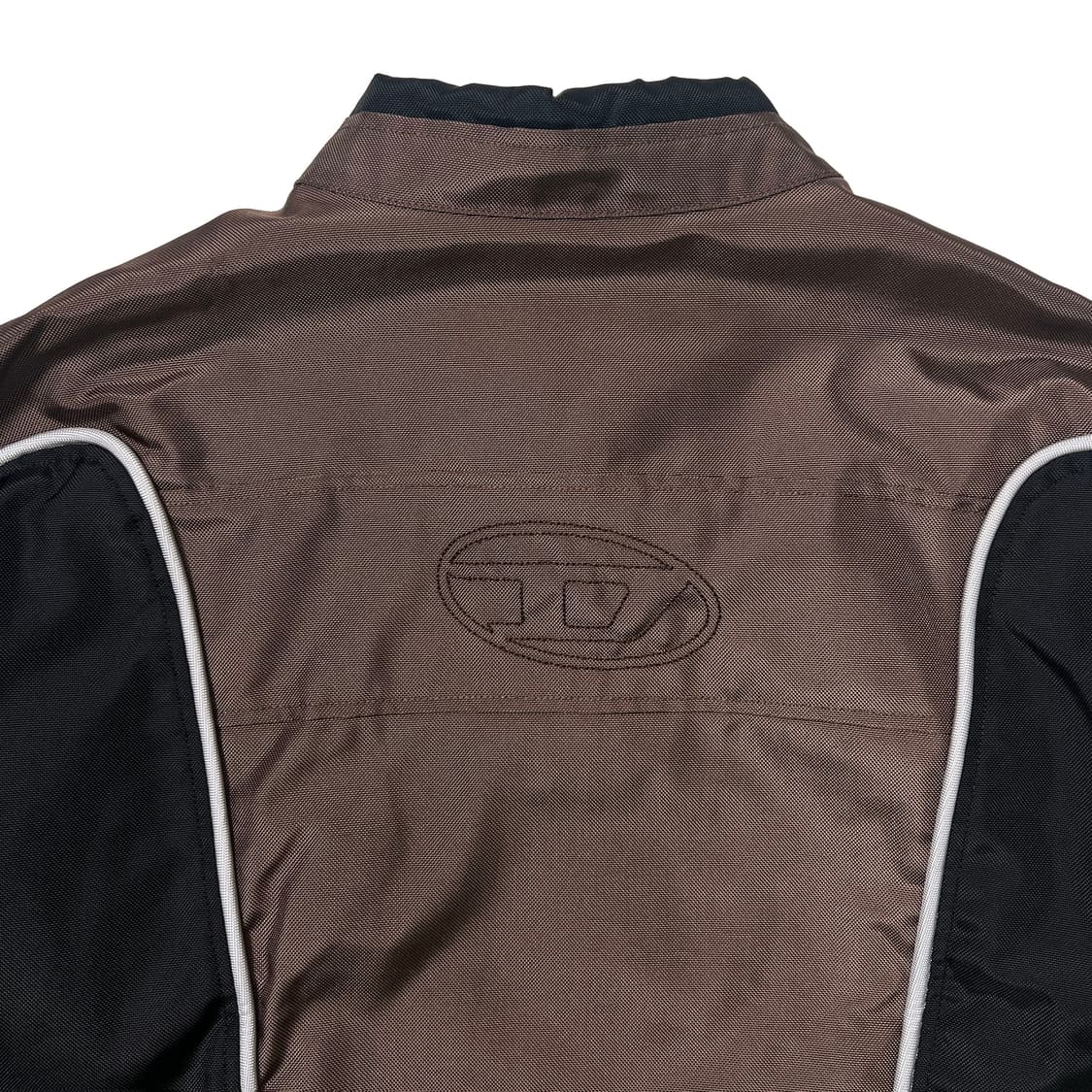 디젤 J-블링크 컬러블록 나일론 바이커 자켓 블랙 브라운 (XXL) 상품이미지5