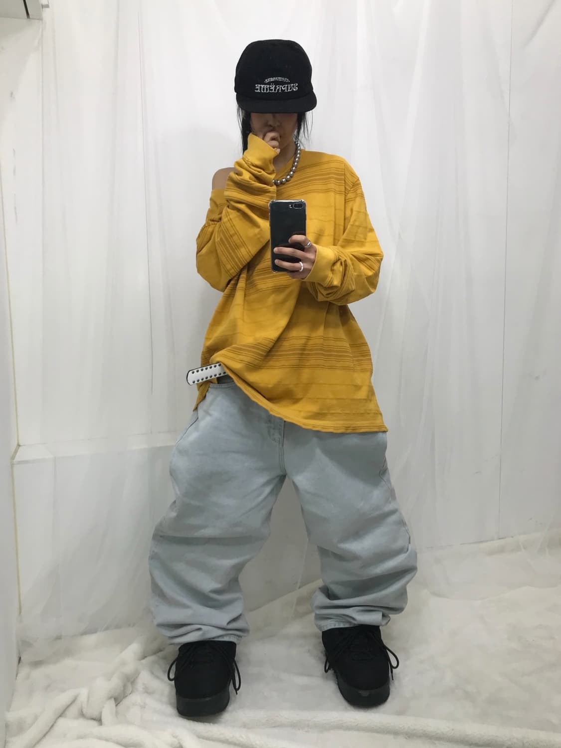 스투시 머스타드 스트라이프 롱슬리브 상품이미지6