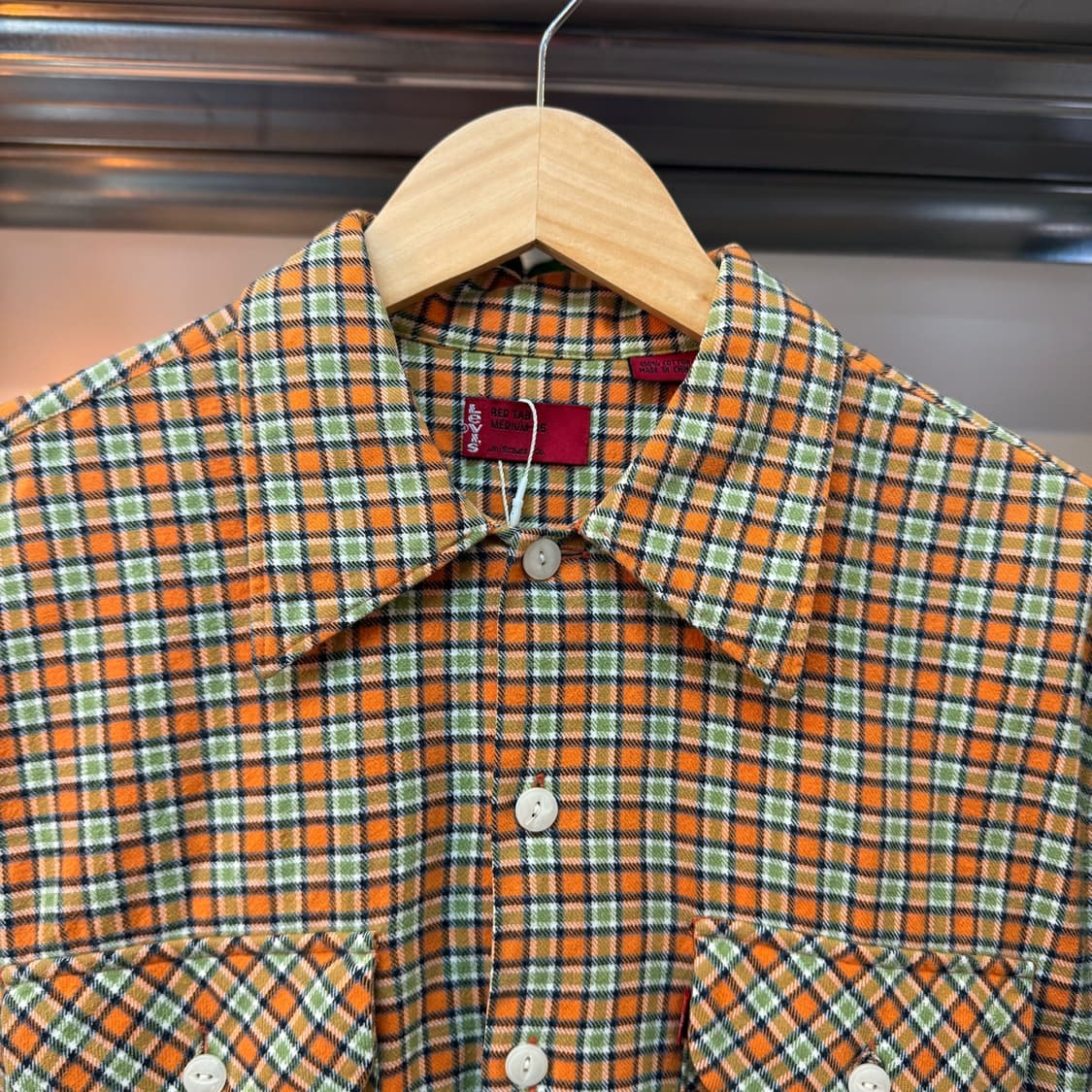 M ~ L 리바이스 레드탭 체크 셔츠 상품이미지3