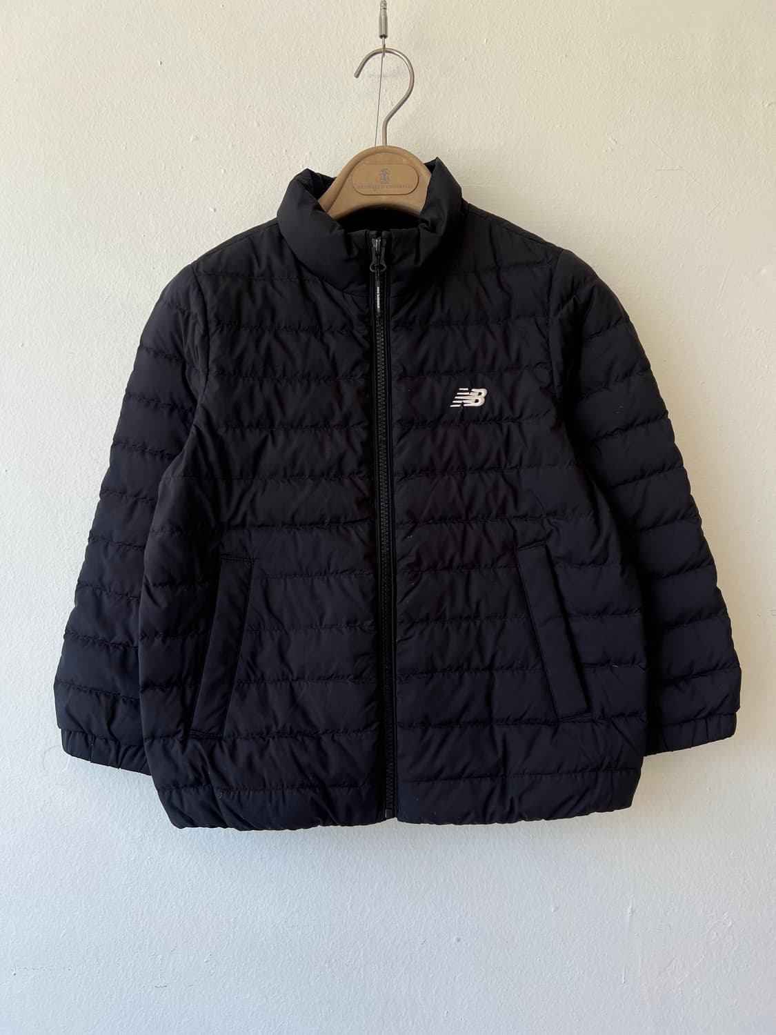 뉴발란스 키즈 블랙 덕다운패딩점퍼 경량점퍼 상품이미지2