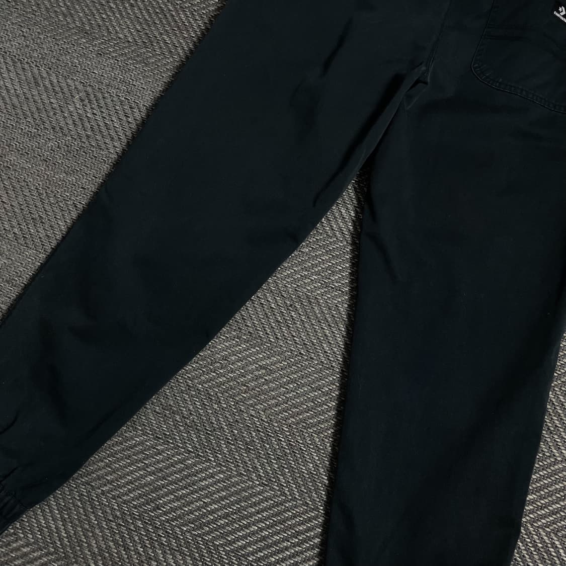 컨버스 코튼 밴딩 조거 팬츠 블랙o 4863 상품이미지6