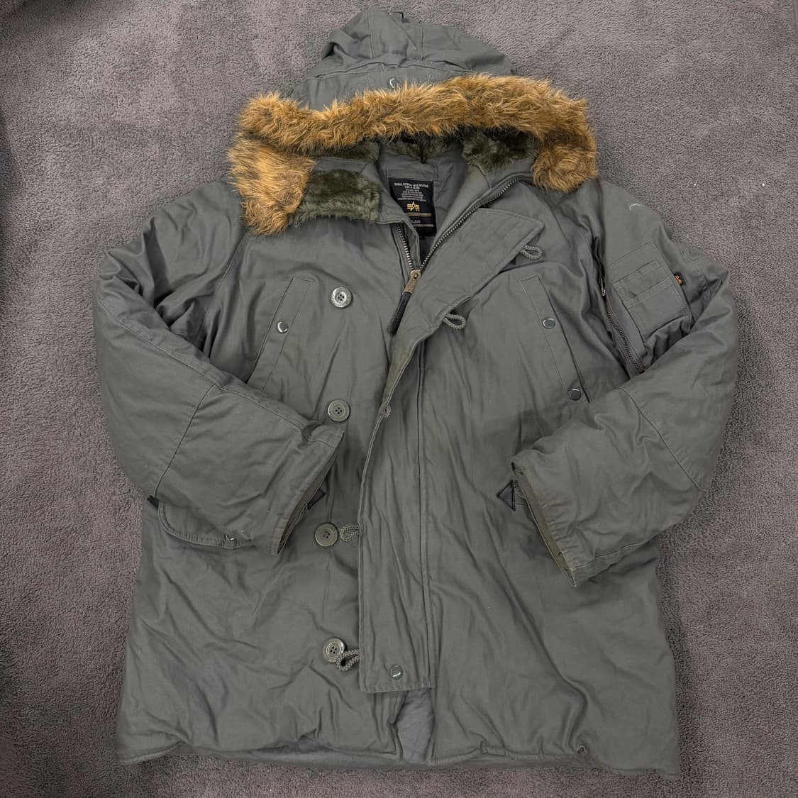 [ 정품/XL ] 알파인더스트리 n3B 야상 파카 상품이미지3