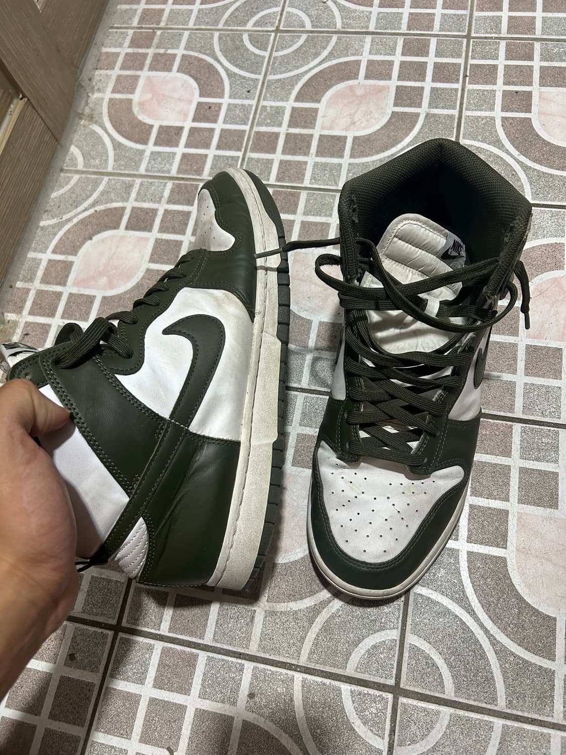 [295]나이키 덩크 하이 레트로 챔피언십 카키 상품이미지3