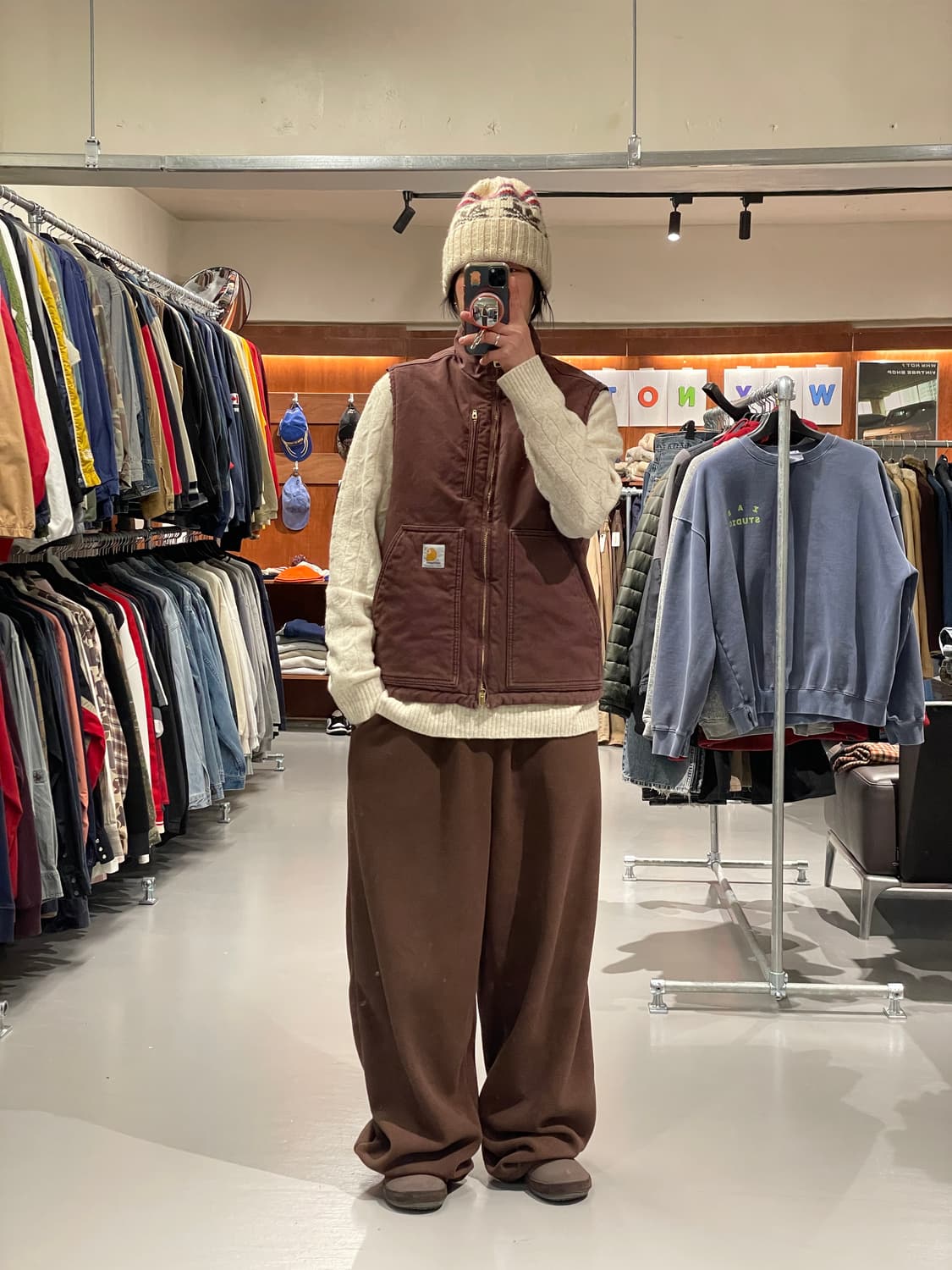 칼하트 wip 쉐르파 베스트 (알링톤 베스트)   상품이미지3