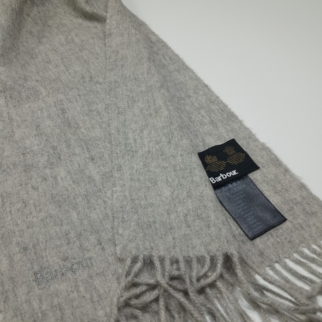 MX586 바버 울 아이스그레이 머플러 목도리 상품이미지6