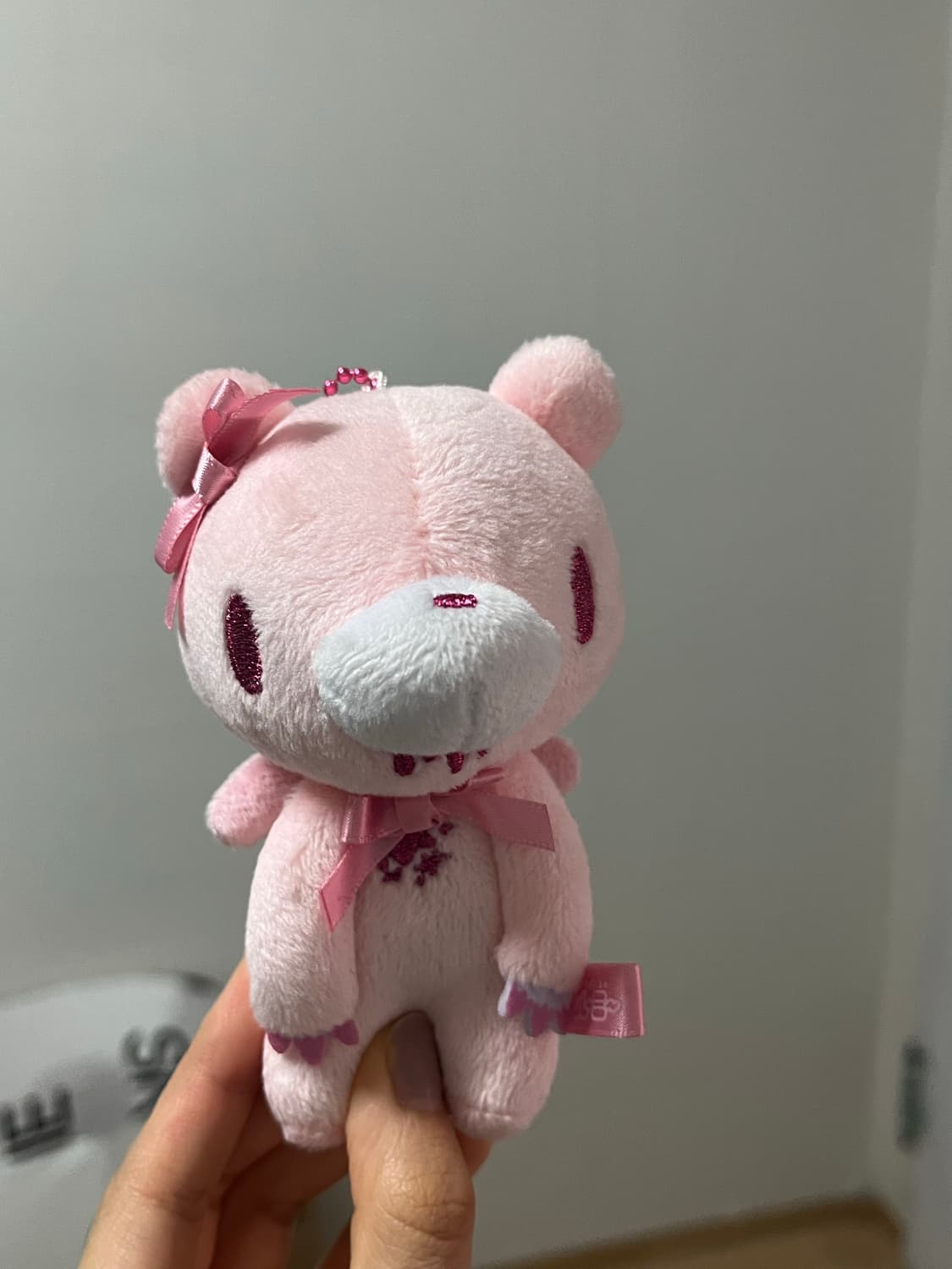 글루미베어 엔젤 시리즈 핑크 키링 상품이미지1