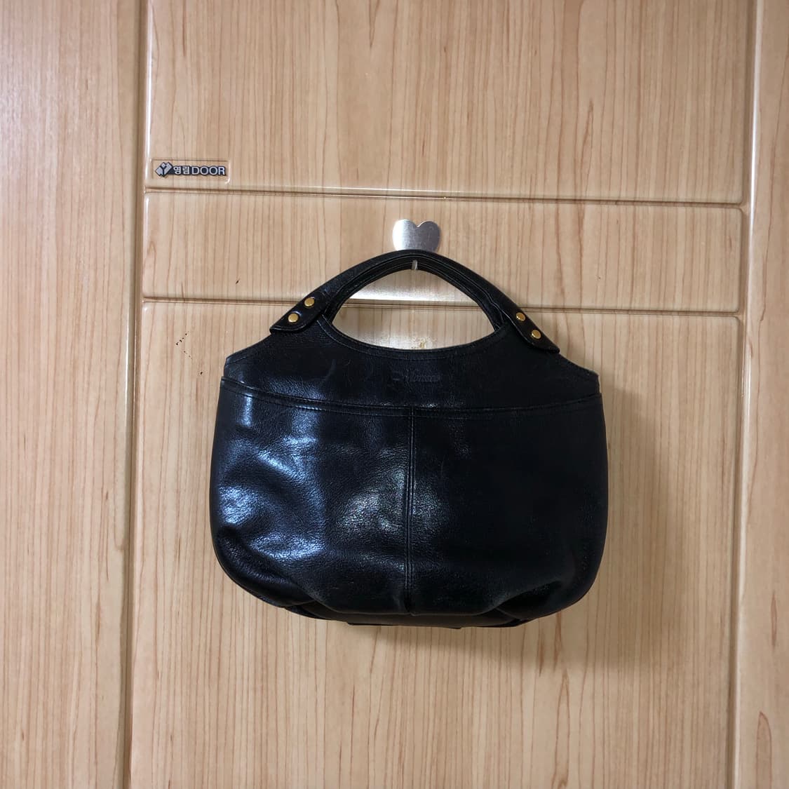 블랙 레더 토트백 🚇  상품이미지1