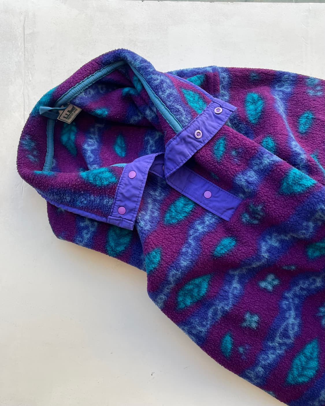 L.L. Bean pattern fleece snap-t 엘엘빈 스냅티 상품이미지1