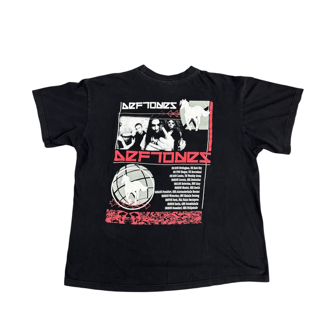 빈티지 2003 Deftones 데프톤즈 유럽 투어 티셔츠 Boot 상품이미지2