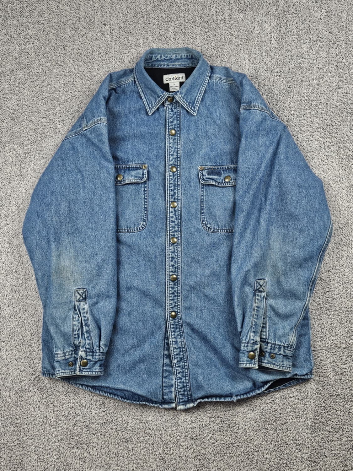 칼하트 데님 헤비 플란넬 워크 셔츠 자켓 ( L ) / 10451 상품이미지2