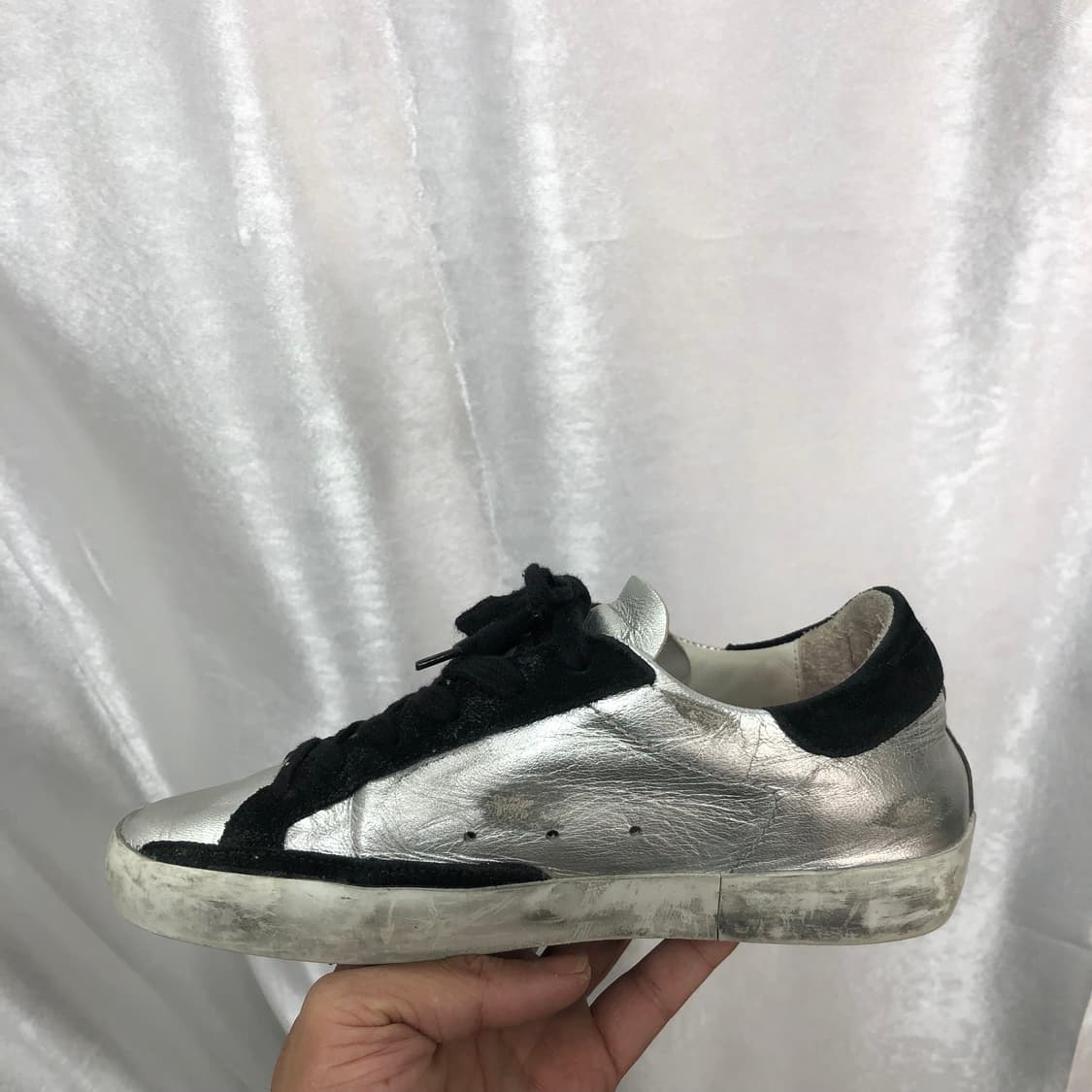 골든구스 실버탭 스니커즈 사이즈35 225-230  상품이미지2