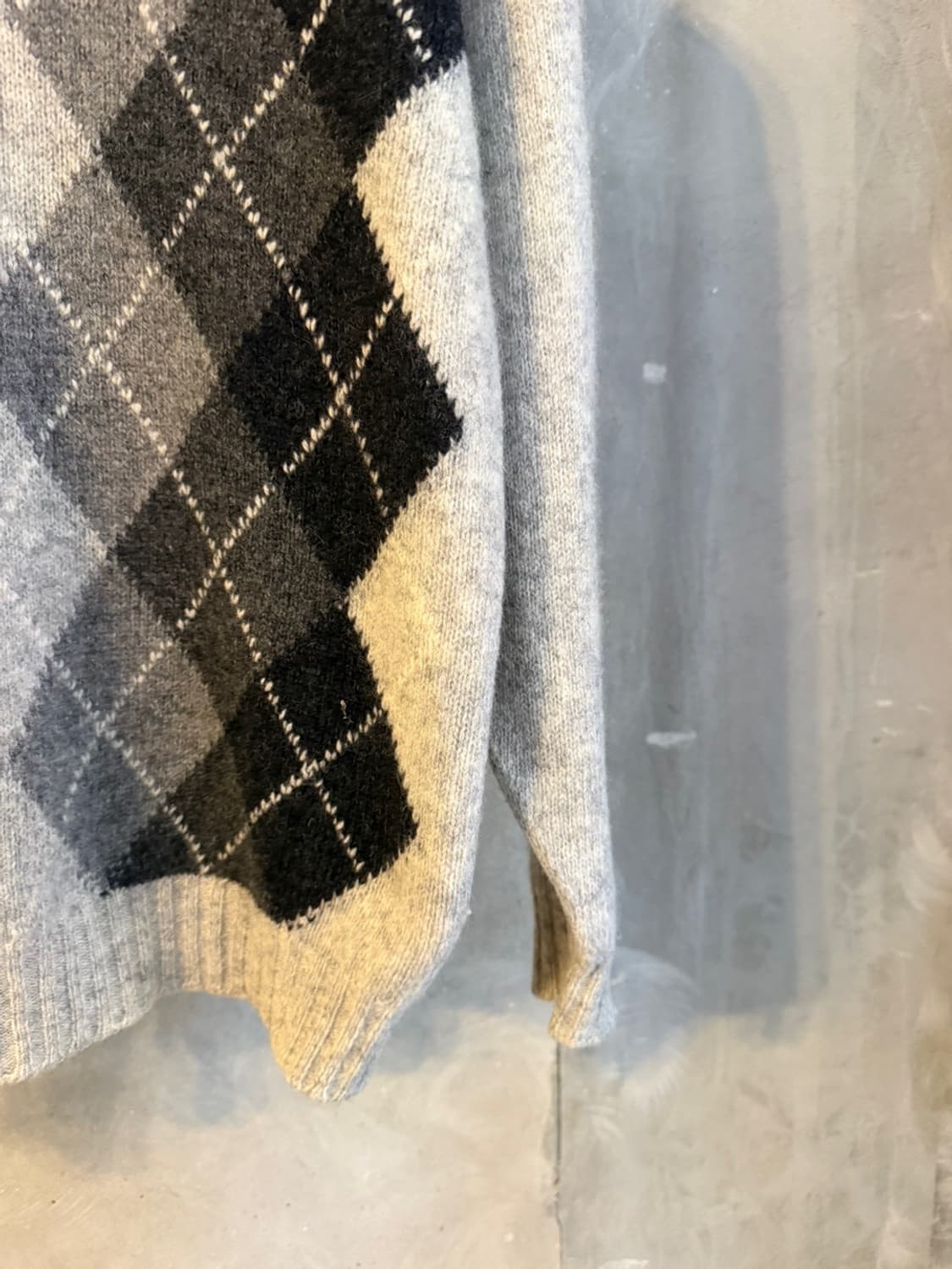 리젠트 스트릿 아가일 니트 슬림100 상품이미지5