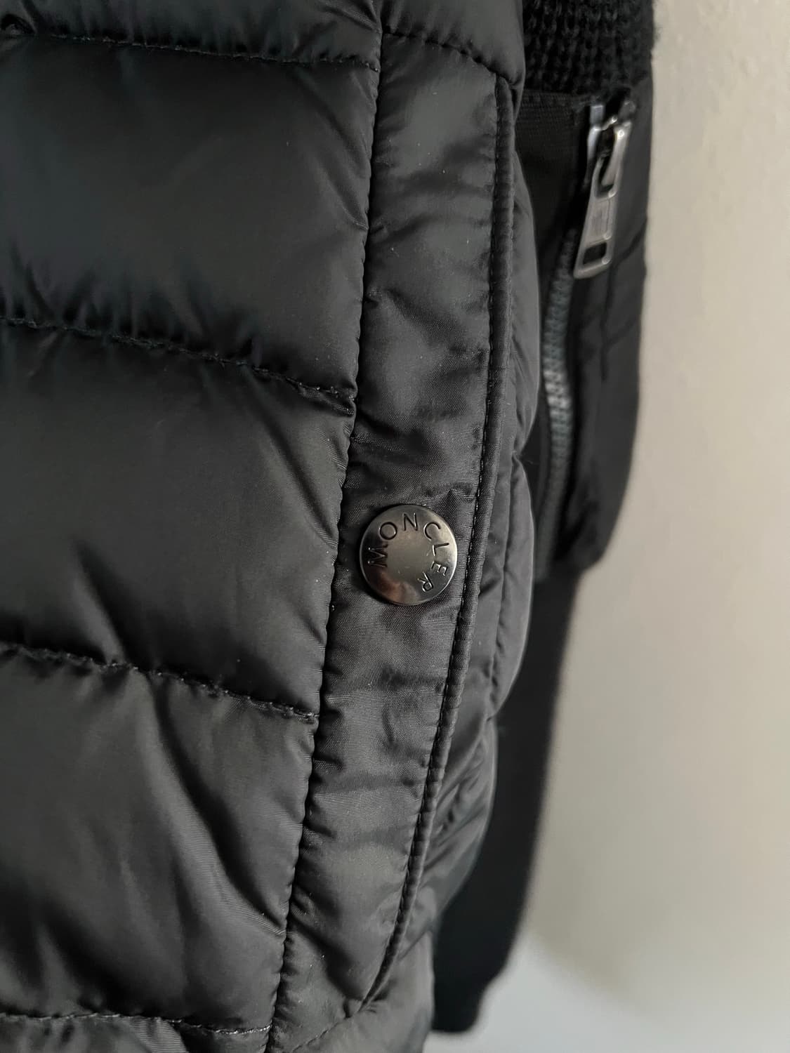 새상품급 트리콧 울니트패딩 후드 M 상품이미지5