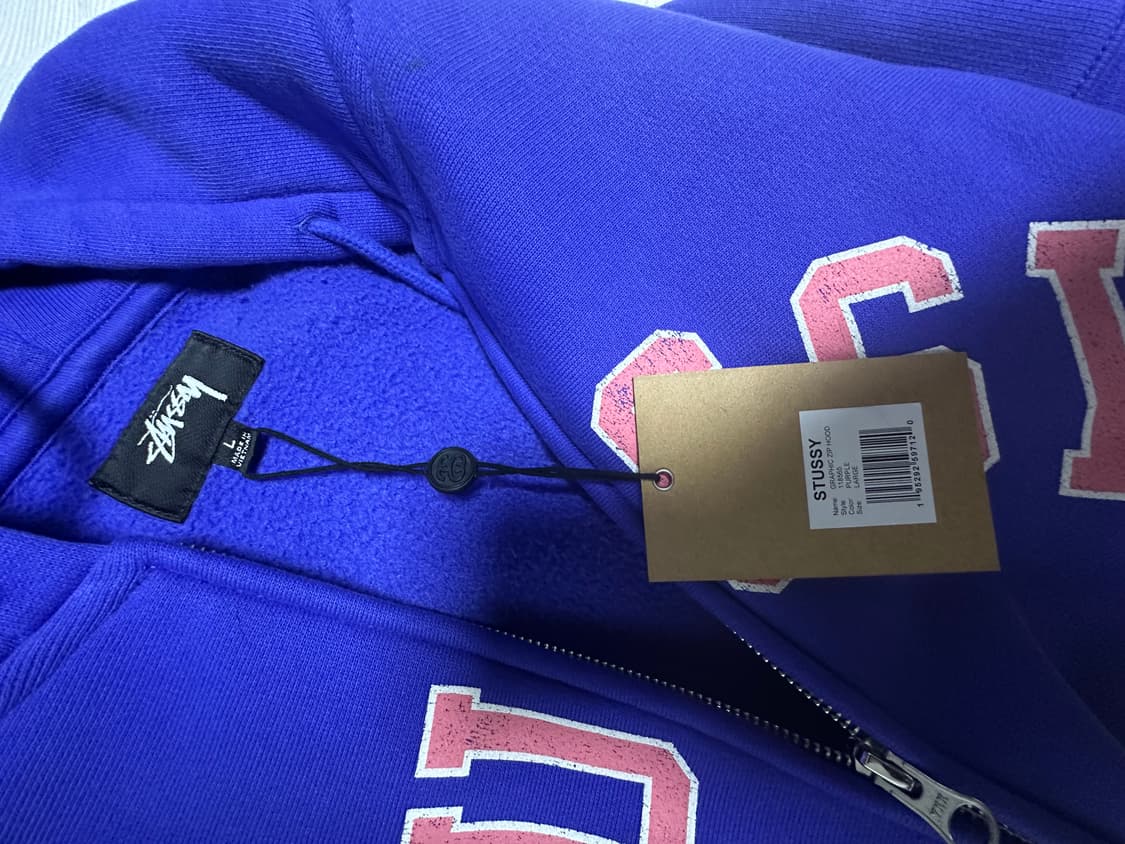 (새상품)스투시 후드집업 L 상품이미지2