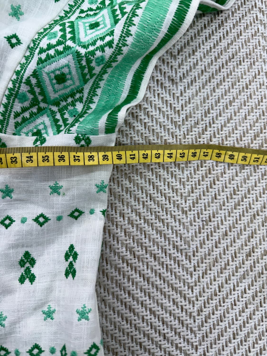 정품) maje 마쥬 그린 패턴 반팔 원피스 36 상품이미지9