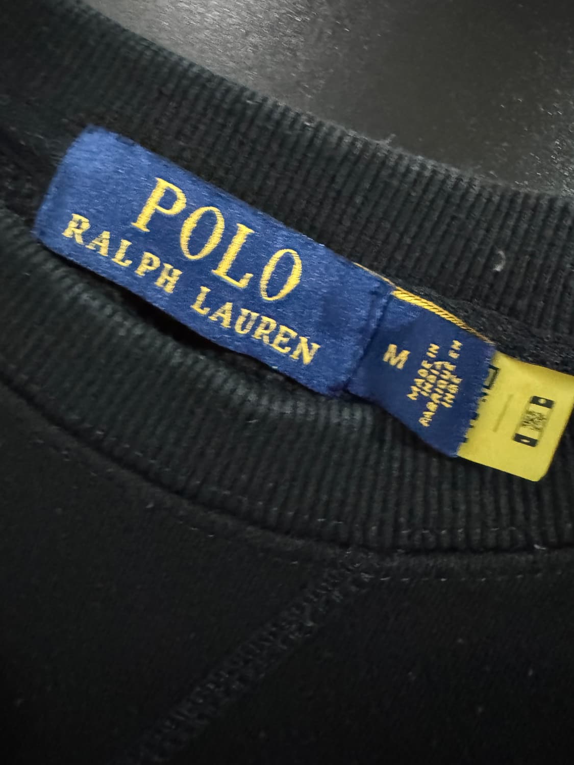 폴로 랄프로렌 신형 라벨 레드포니 스웻 맨투맨 M 상품이미지3