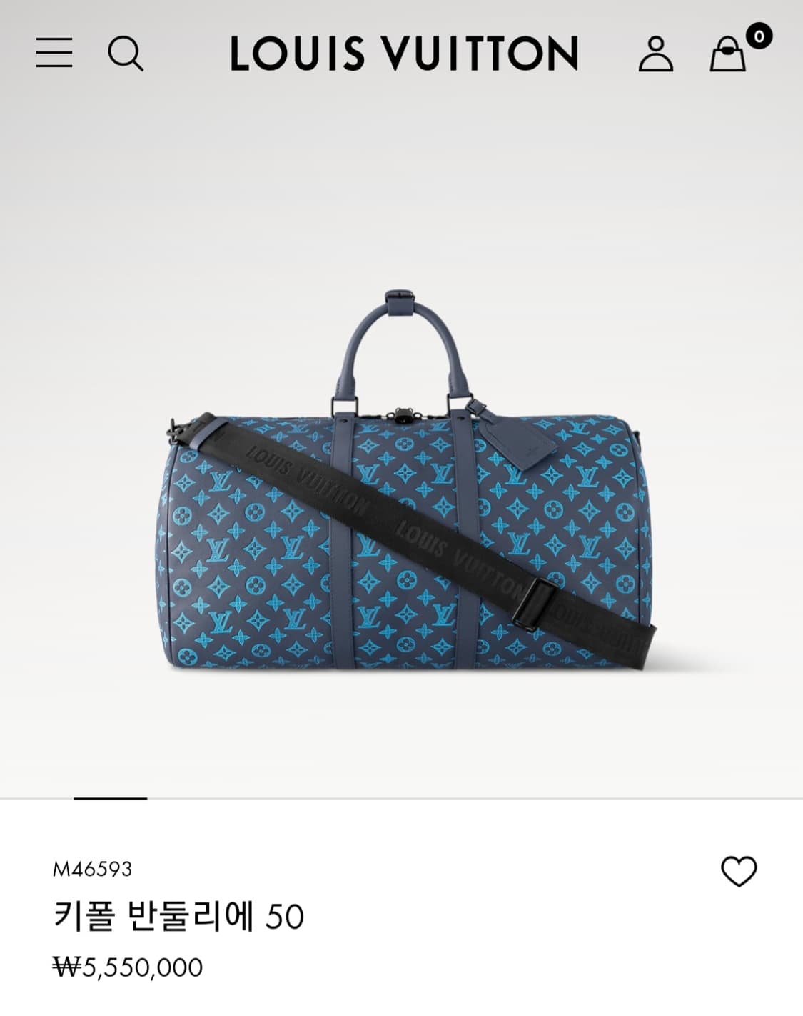 루이비통 키폴50 올레더 쉐도우 리버블루 신형 상품이미지3