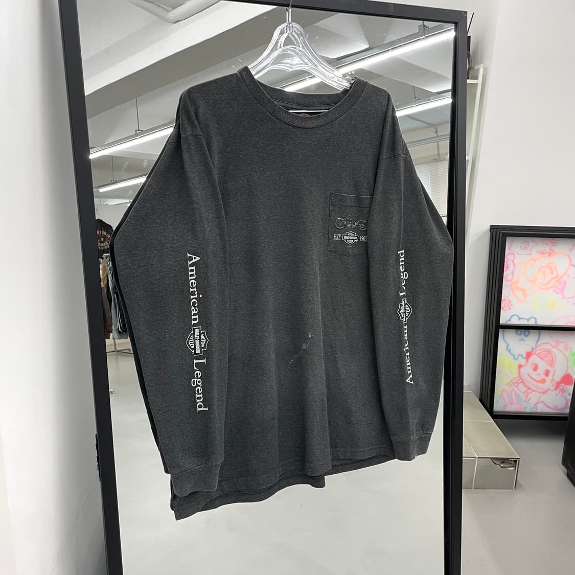 할리데이비슨 00s 바이크 모터싸이클 빈티지 그래픽 롱슬리브 긴팔 티셔츠 상품이미지3