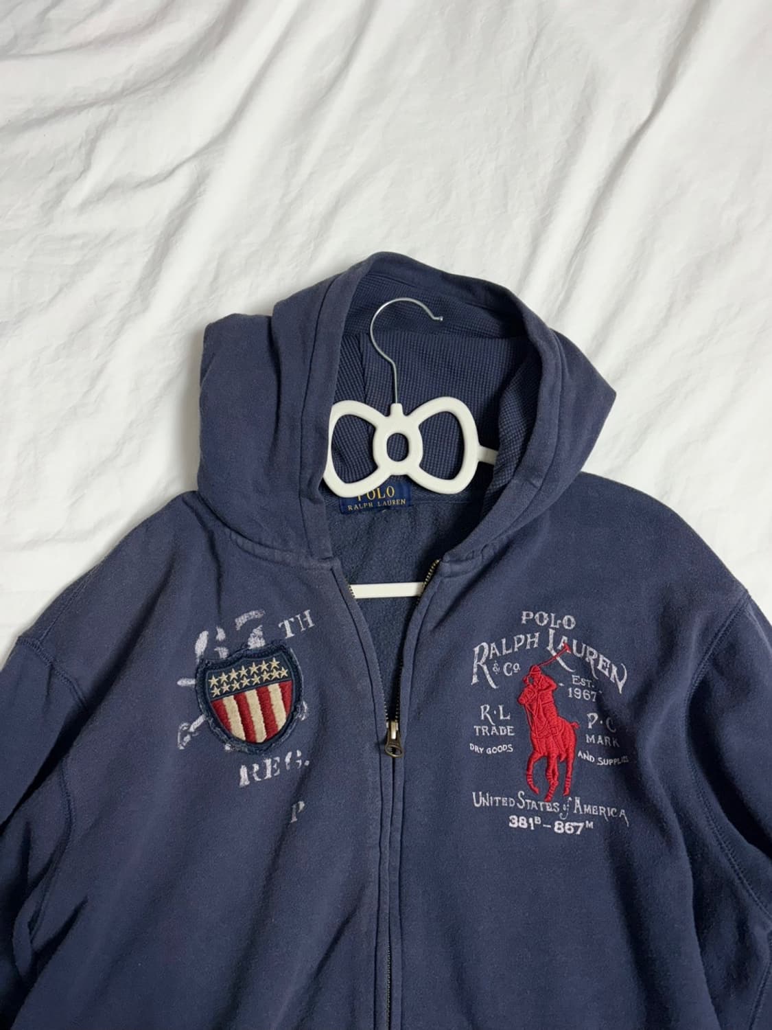 폴로 빅포니 다크블루 후드집업 상품이미지2