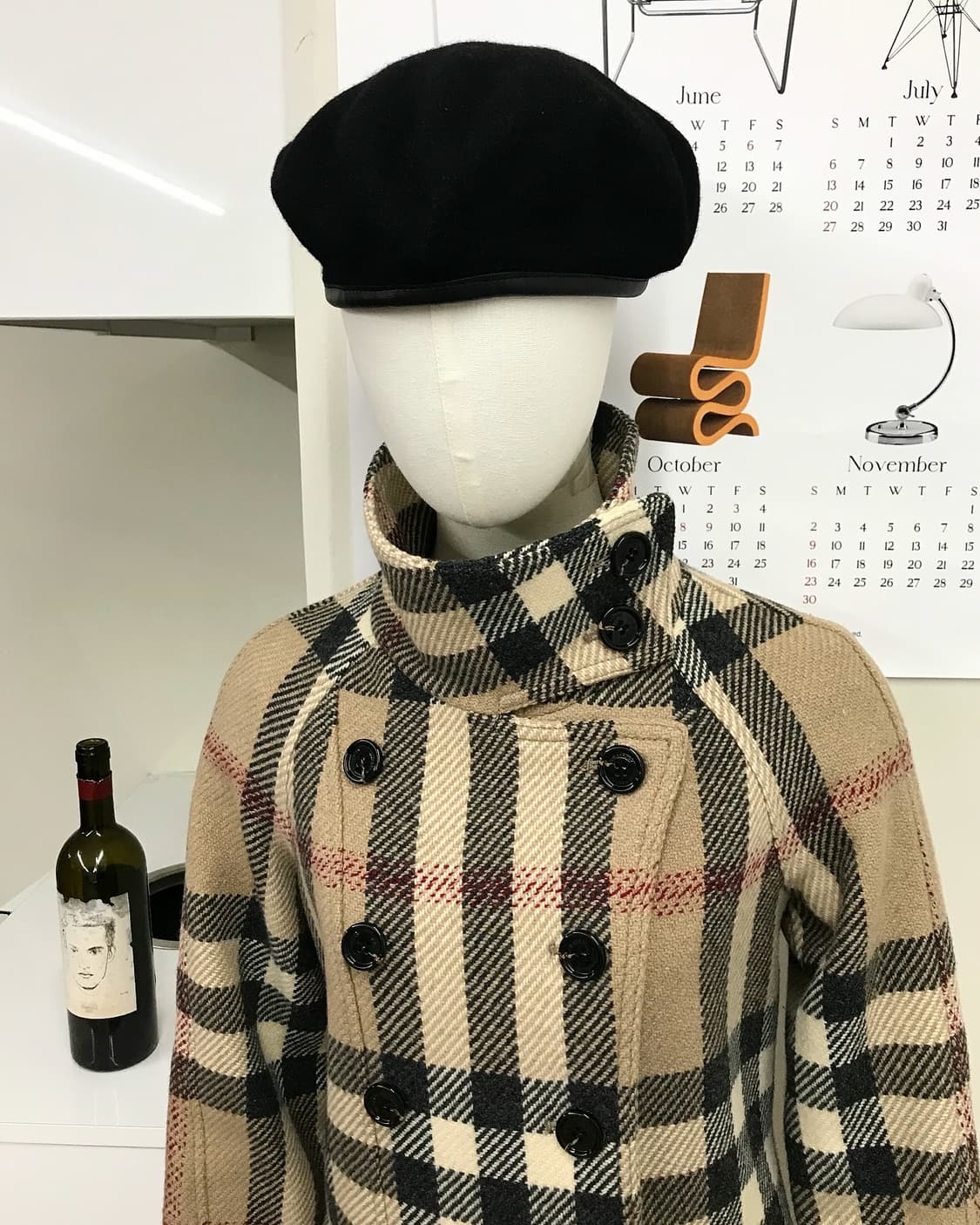 버버리 노바체크 울 더블 코트 상품이미지9