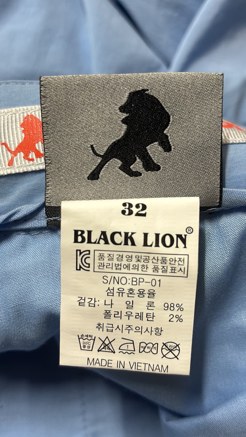 새 상품 블랙라이언 온데크 5부 바지 32 상품이미지5