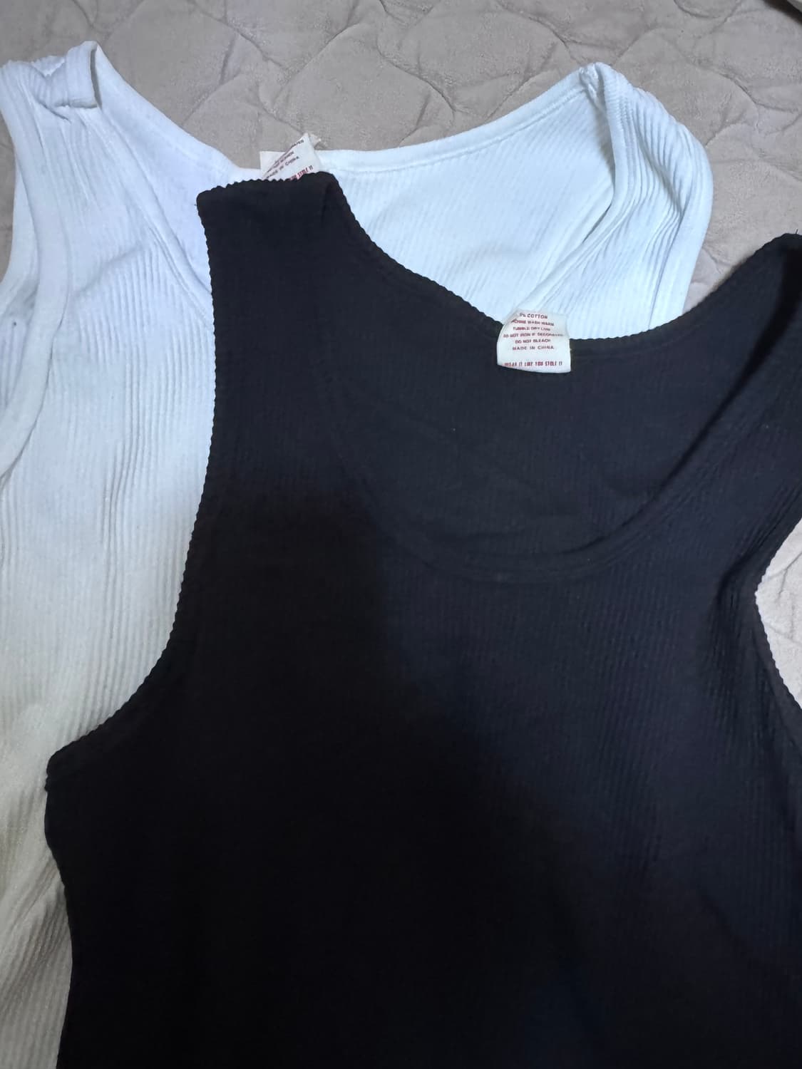 브론슨 나시 화이트,블랙 xl 민소매 세탁만한 새상품 상품이미지2