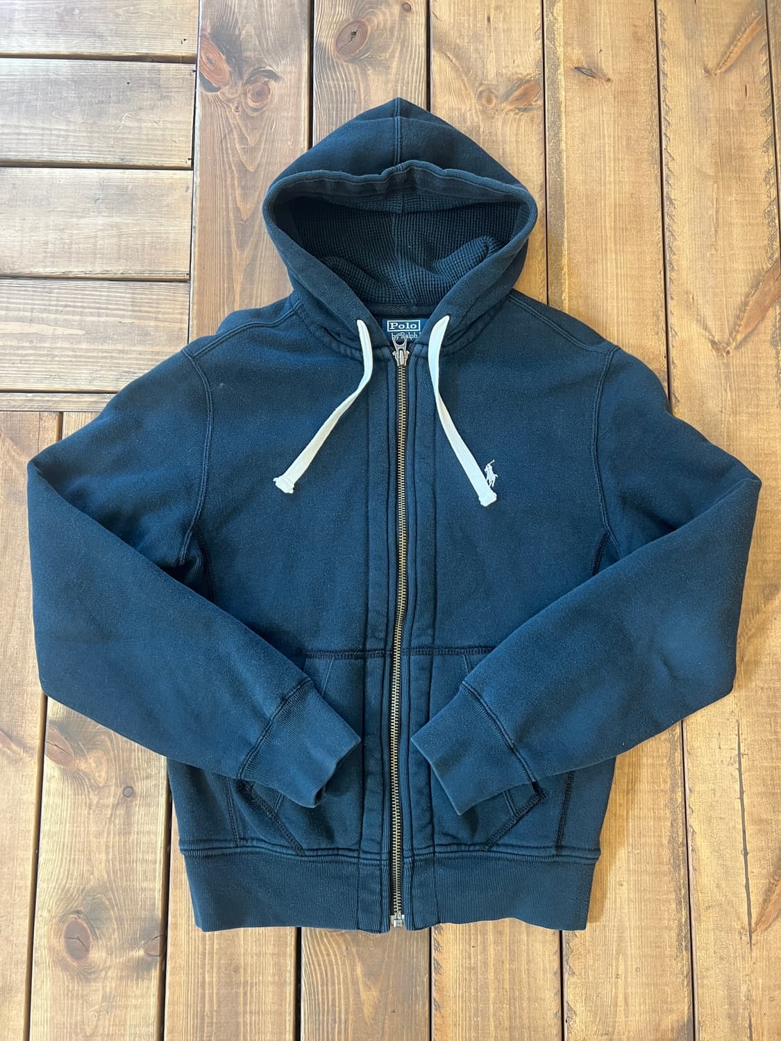 폴로 블랙 후드집업 상품이미지6