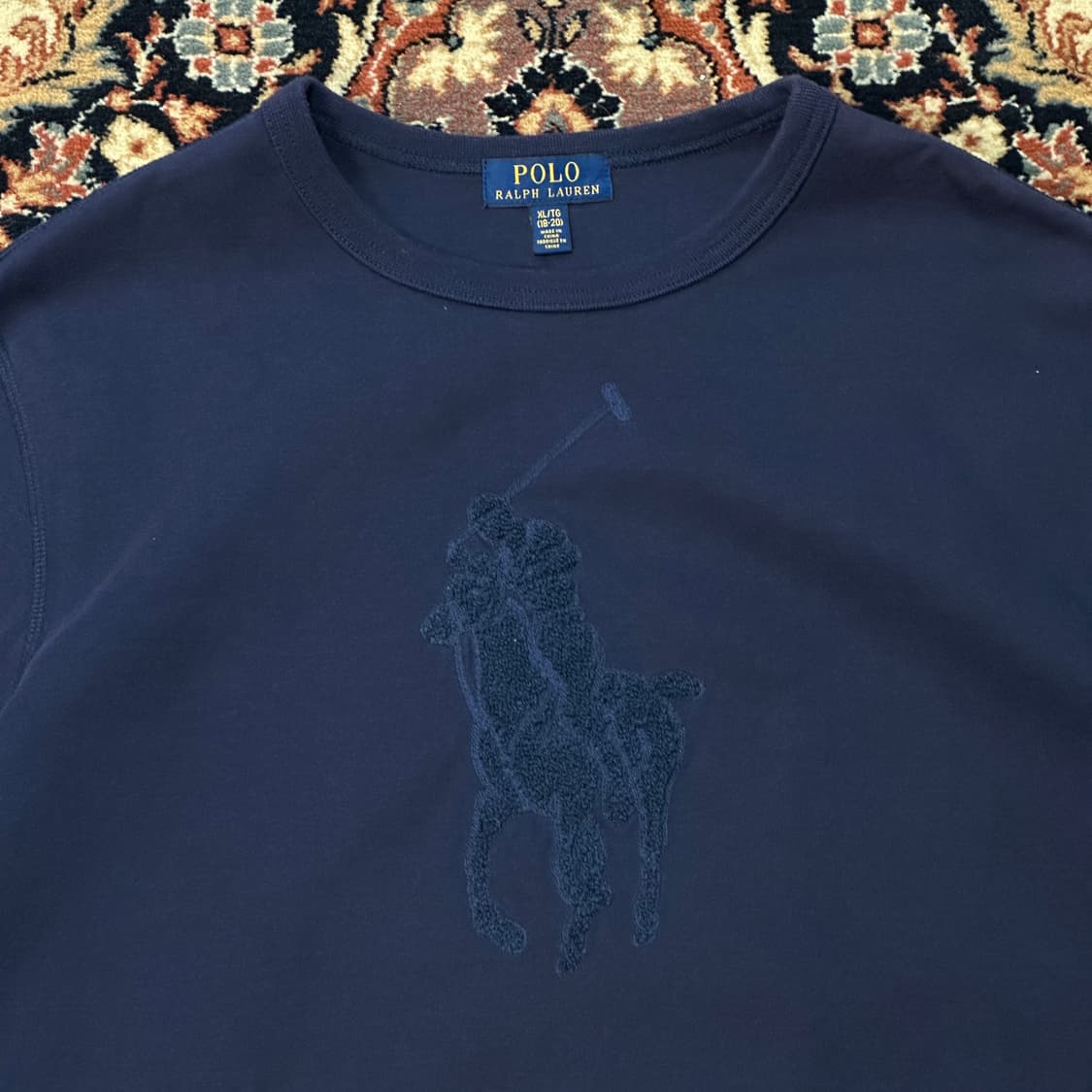 폴로 랄프로렌 빅포니 맨투맨 네이비 (M) 상품이미지2