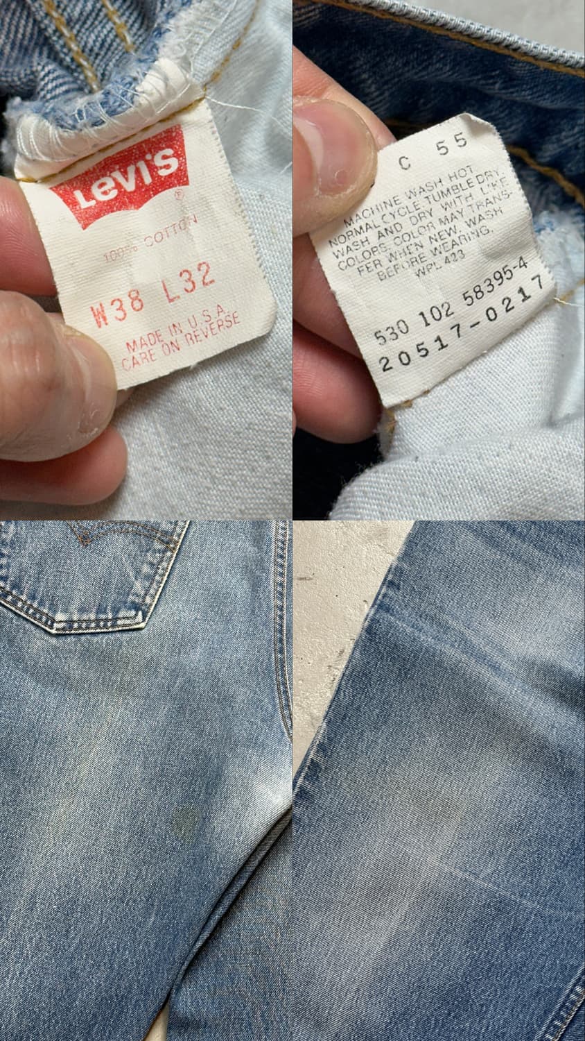 90's USA Made 리바이스 517 부츠컷 플레어진 상품이미지9