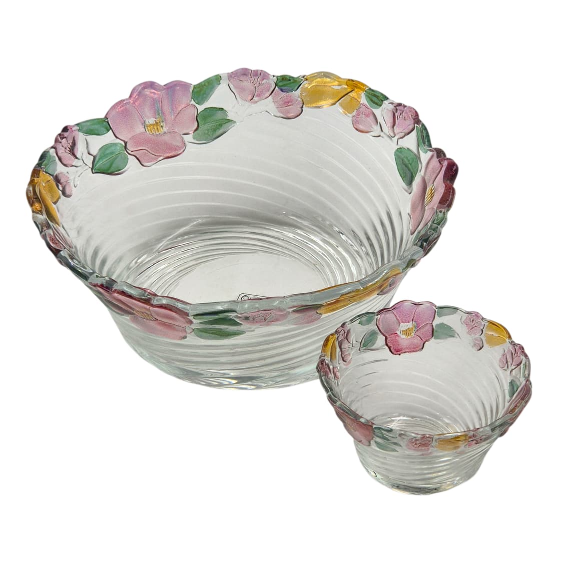 80s 오츠카 컬러 동백꽃 스윌 유리볼 1p 상품이미지2