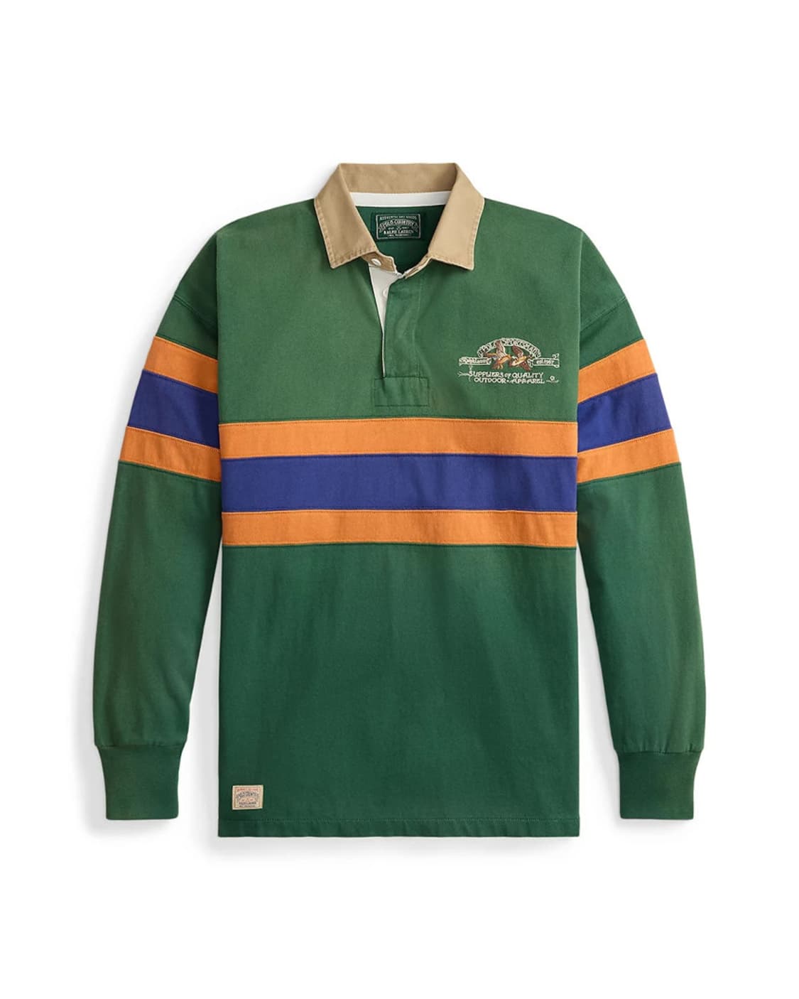 폴로 랄프로렌 남성 컨트리 빈티지핏 자수 럭비 티셔츠 그린 M 상품이미지1