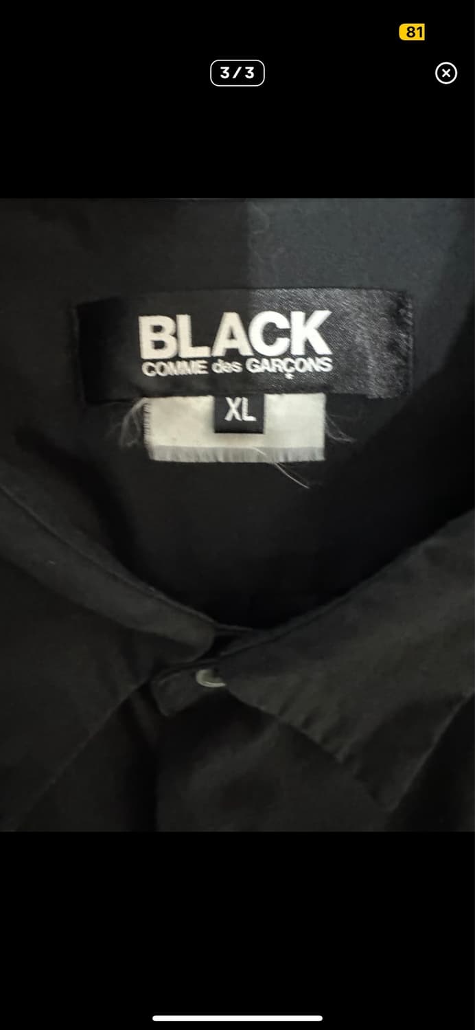 꼼데가르송 블랙 레이어드 셔츠 XL 상품이미지3